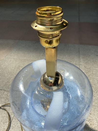 Paire de lampes en verre de Murano, circa 1980 2