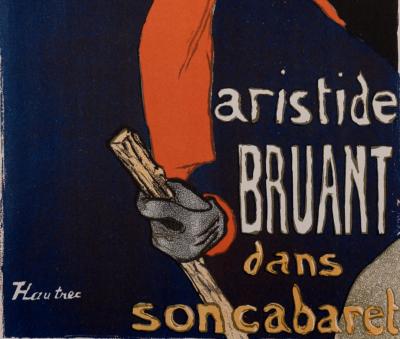 Henri De TOULOUSE LAUTREC :  Ambassadeurs... Aristide Bruant, 1897  - Original lithograph 2