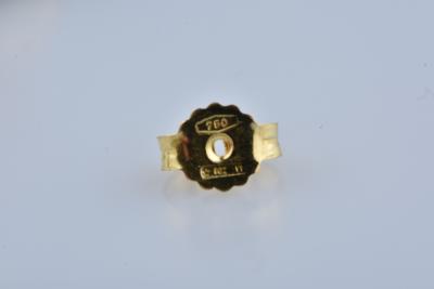 Boucles d’oreilles pendantes coquillages en or jaune 18 carats 2