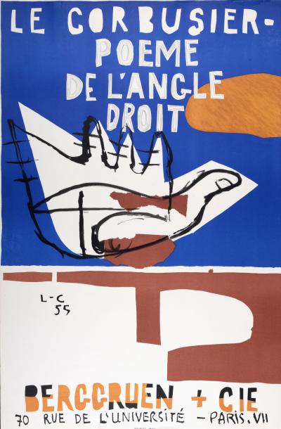 Le CORBUSIER - Poème de l’Angle Droit, 1955 - Original lithograph poster in colors. 2