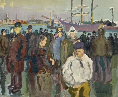 Raoul DUFY (d’après)  - Quai de Rouen - Lithographie signée dans la planche 2