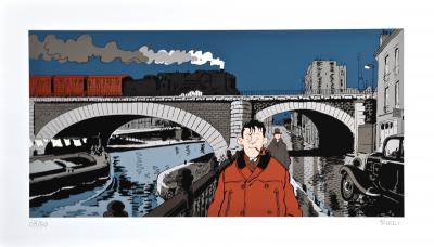 Jacques Tardi - Nestor Burma 19th arr. from Paris - Signed print 2