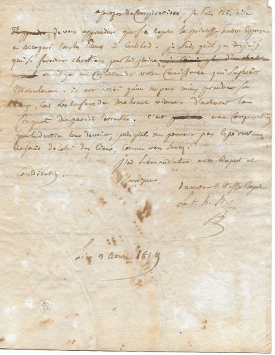 Joseph FOUCHÉ - Lettre autographe signée à Jérôme Bonaparte 2