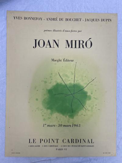 Joan MIRO -  Le Point Cardinal, 1963 - Affiche 2