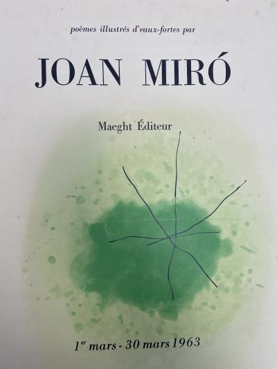 Joan MIRO -  Le Point Cardinal, 1963 - Affiche 2