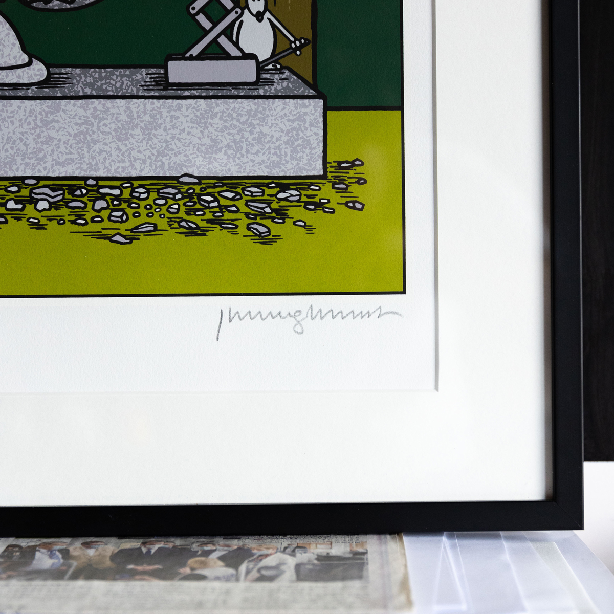Philippe GELUCK - Le Chat déambule, 2021 - Sérigraphie signée au crayon ...