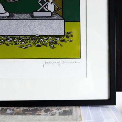 Philippe GELUCK - Le Chat déambule, 2021 - Sérigraphie signée au crayon 2