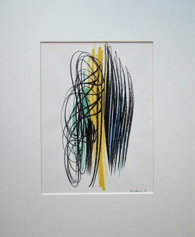 Hans HARTUNG - Composition,1958 - Lithographie en couleurs 2