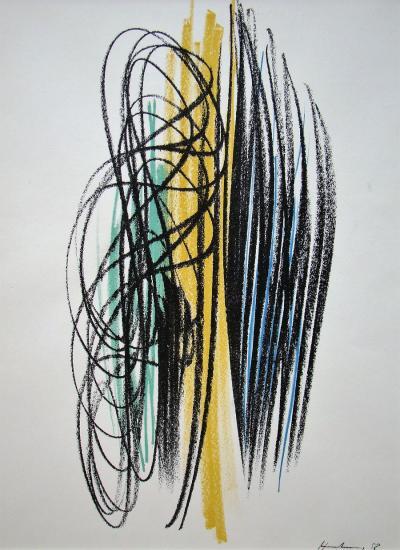 Hans HARTUNG - Composition,1958 - Lithographie en couleurs 2