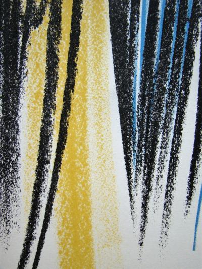 Hans HARTUNG - Composition,1958 - Lithographie en couleurs 2