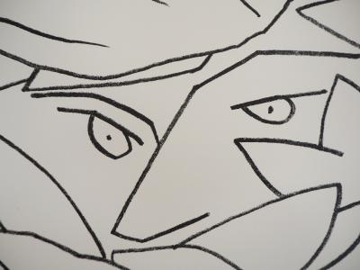 Françoise GILOT : L’homme camouflé, 1951 - Lithographie originale 2
