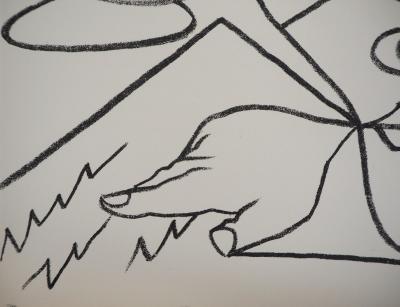 Françoise GILOT :La lecture, 1951 - Lithographie originale 2