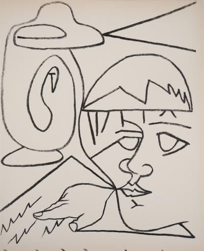 Françoise GILOT - La lecture, 1951 - Lithographie originale 2