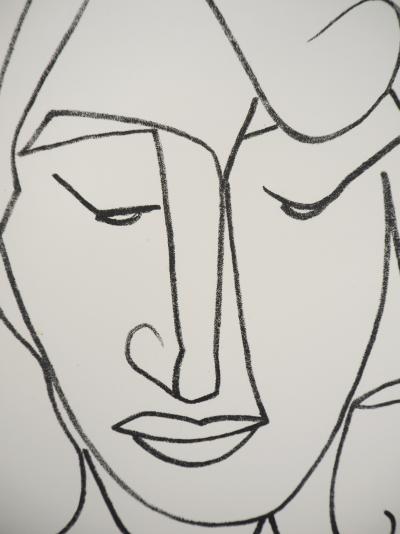 Françoise GILOT : Portrait de femme, 1951 - Lithographie originale 2