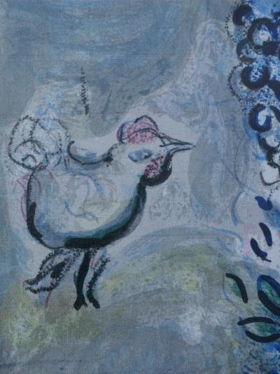 Marc CHAGALL : Les amoureux au bouquet, Lithographie signée en édition limitée 2