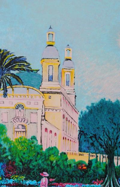 Ramon DILLEY - Deauville in 1928  - Original signed and numbered lithograph 2