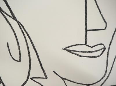 Françoise GILOT : Visage de femme, 1951 - Lithographie originale 2