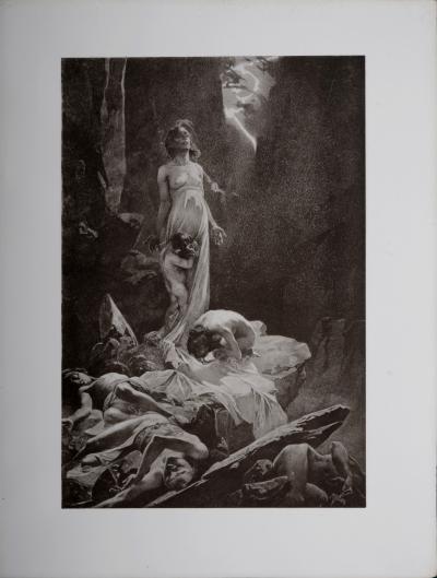 Alphonse MUCHA - Que votre volonté soit faite sur la terre comme au ciel ..., 1899 - Lithographie originale 2