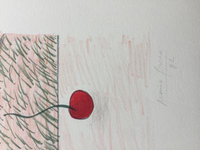 Maria GIRONA - Fruitera i cireres, 1982 - Lithographie signée au crayon 2