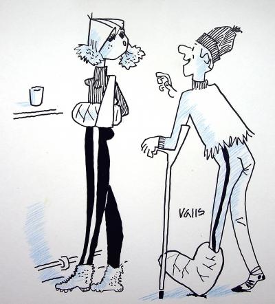 Guy VALLS : Alibi parfait - Dessin original signé 2