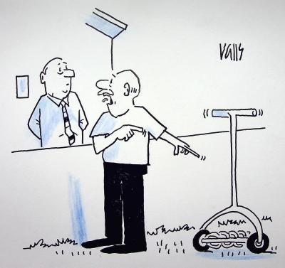 Guy VALLS: The Uselessness of the Useful - Original signed drawing 2