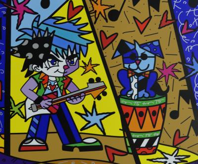 Romero BRITTO - Montreux Jazz Festival, 2010 - Original screenprint poster 2