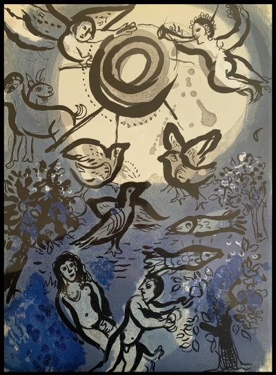 Marc CHAGALL - Création, 1960 - Lithographie originale