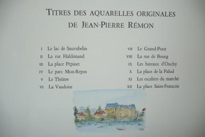 Véronique GERMANIER - J’aime Lausanne, 2008 - Illustré par des aquarelles de Jean-Pierre  Rémon 2
