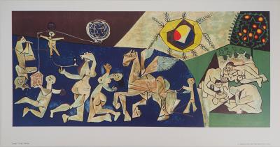 Pablo PICASSO : La paix - Photolithographie en couleurs 2