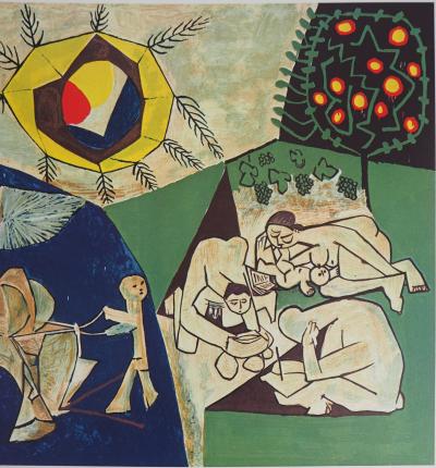Pablo PICASSO : La paix - Photolithographie en couleurs 2