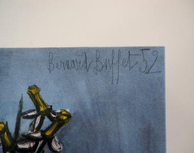 Bernard BUFFET : Le bouquet de jonquilles - Lithographie signée 2