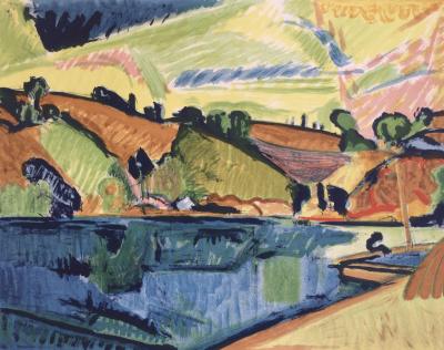 Pierre GUASTALLA - Pont-Aven, vers 1950 - Lithographie originale signée au crayon 2