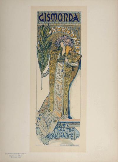 Alphonse MUCHA - Gismonda, 1896 - Lithographie originale 2