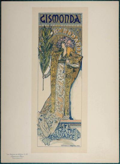 Alphonse MUCHA - Gismonda, 1896 - Lithographie originale 2