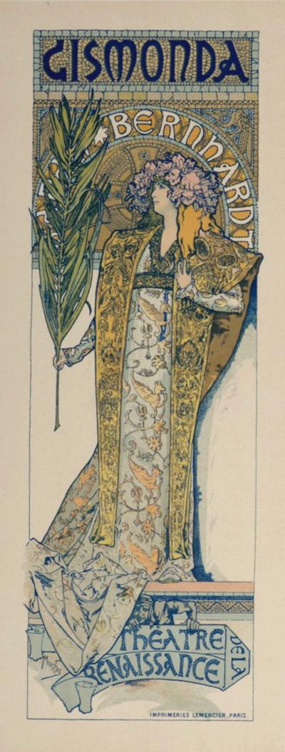 Alphonse MUCHA - Gismonda, 1896 - Lithographie originale 2