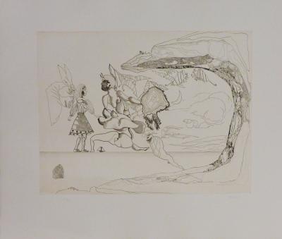 Jorge CASTILLO - El palo y la chica - 1978 - Gravure 2
