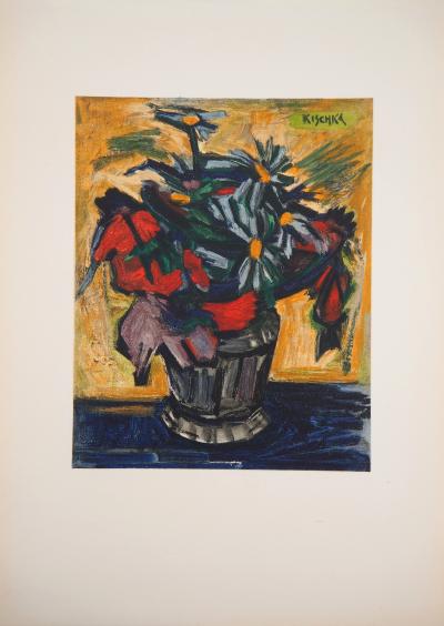 KIRSCHKA : Le bouquet aux marguerites, 1958 - Lithographie signée 2