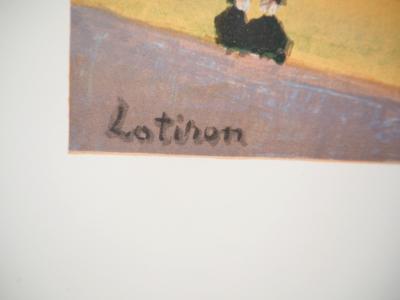Robert LOTIRON - La Haye: Port de Scheveningen, 1957 - Lithographie signée 2