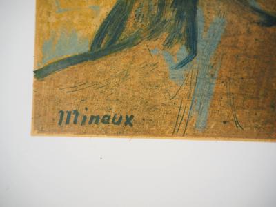 André MINAUX - Figure féminine, 1957 - Lithographie signée 2