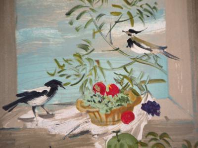 Roger CHAMPELAIN-MIDY - La fenêtre ouverte, 1956 - Lithographie signée 2