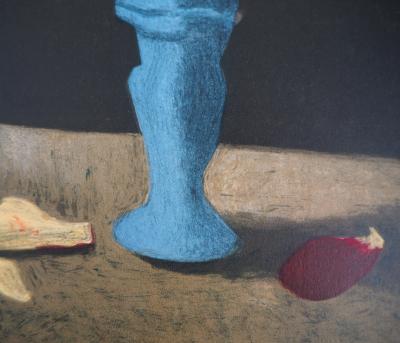 Roland OUDOT - Les dernières roses des Mesnils, 1956 - Lithographie signée 2