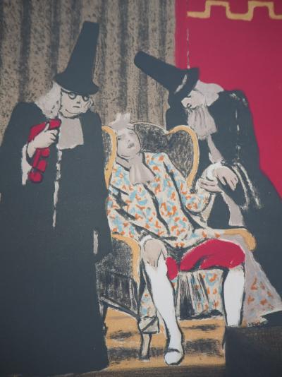 Maurice BRIANCHON - Le malade imaginaire - Lithographie signée, 1955 2