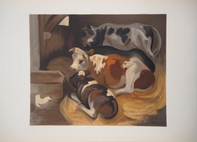 Maurice MOURLOT - L’étable, 1955 - Lithographie signée 2