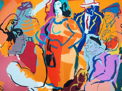 Pierre AMBROGIANI: The meeting - Original signed lithograph 2