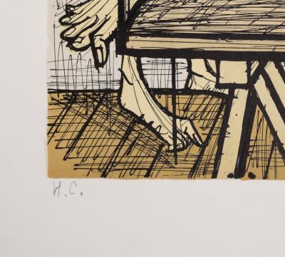 Bernard BUFFET - Don Quichotte en cage, 1989 - Lithographie signée à la main 2