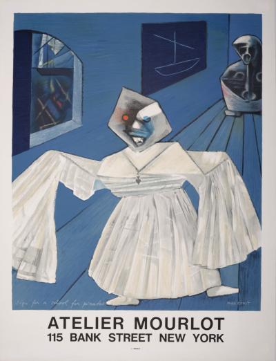 Max ERNST- Atelier Mourlot (Sign for a school for pirates), 1967 - Affiche lithographique 2