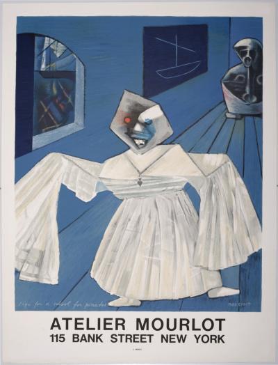 Max ERNST- Atelier Mourlot (Sign for a school for pirates), 1967 - Affiche lithographique 2