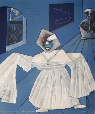 Max ERNST- Atelier Mourlot (Sign for a school for pirates), 1967 - Affiche lithographique 2
