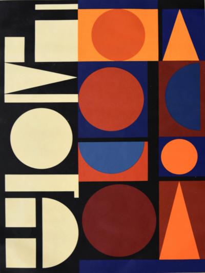Auguste HERBIN - Abstract Composition, 1959 - Original silkscreen 2