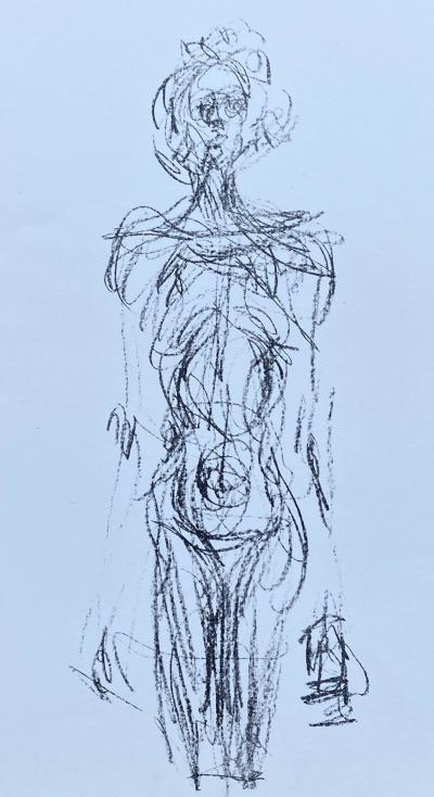 Alberto GIACOMETTI - Female nude, 1961 - Original lithograph 2
